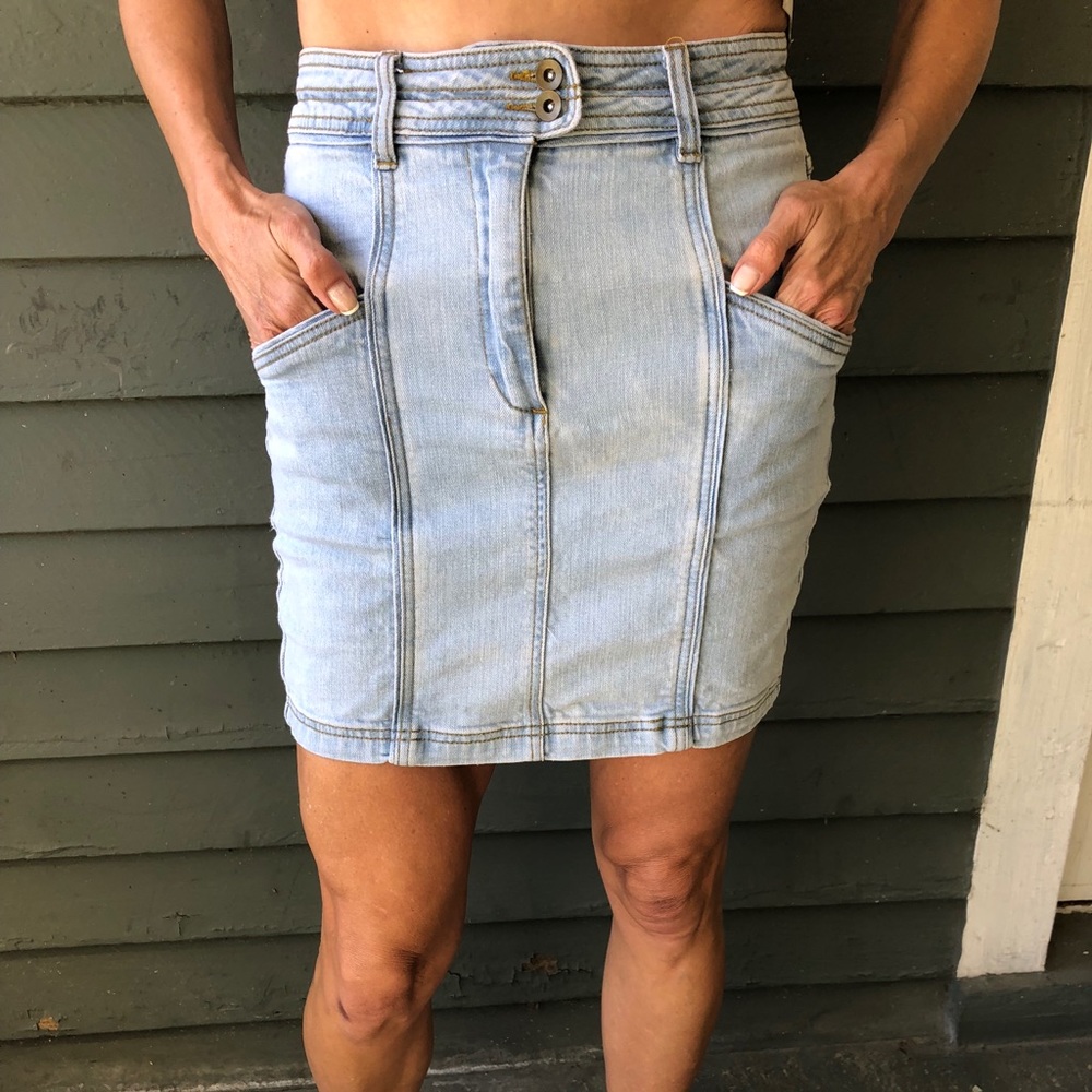 Free people Denim Mini Skirt